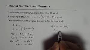 Temperature is a key parameter determining the success of composting operations. When Will Temperature Be Same In Fahrenheit And Degree Celsius Youtube