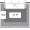 My favorite are 6′ x 9 and 8′ x 10′ here as well because a queen bed is 6.6 feet long. 1