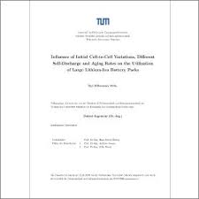 These freebies are valid for 60 days only. Influence Of Initial Cell To Cell Variations Different Self Discharge And Aging Rates On The Utilization Of Large Lithium Ion B