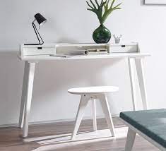 Gewöhnlich versandfertig in 3 bis 5 wochen. Moderner Sekretar Und Schreibtisch Im Retrostil Buche Weiss Narva