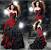 Lace Crimson Wedding Dress
