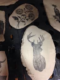 Year 11 Covenant College Geelong Inkjet Print Onto Clay Hodge Method Stag Deer Flowers Art Studios Art My Arts