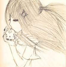 Pencil drawing of cute anime girls. Drawing Girl Cute Anime By Olivettidrawing On Deviantart