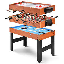 Costway 48 3 In 1 Multi Combo Game Table Foosball Soccer Billiards Pool Hockey For Kids Walmart Com In 2020 Multi Game Table Foosball Table Table Games