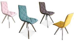 Check spelling or type a new query. Chaise Solvig Design En Tissu Avec Pieds En Metal Brosse Mobilier Moss