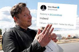 Bitcoin Plummets After Elon Musk S Tweet On Selling Stake Business The Times