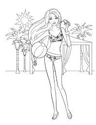 Click the barbie at the beach coloring pages to view printable version or color it online (compatible with ipad and android tablets). Barbie Coloring Pages For Adults Coloring Page
