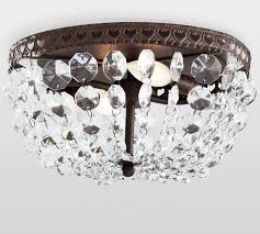 Mia Crystal Flush Mount Pottery Barn