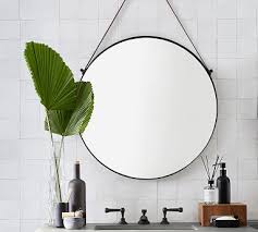 Make the most of your available wall space with a classic hanging wall mirror from dunelm. Sayer Round Hanging Mirror Pottery Barn