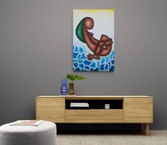 Cannoball Dive" by Daniel Burtea, Oil