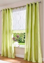 2 St Gardine Vorhang 140 X 245 Grun Bestickt Seiden Optik Blickdicht Schal Neu Ebay Vorhange Wohnzimmer Gardinen Gardinen Modern