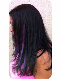 Below is a gallery of best pink, red and yellow hues combine to give this black hair a beautiful watermelon shade. 20 Pretty Purple Highlights Ideas For Dark Hair
