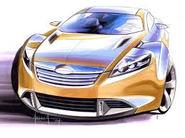 Ford Iosis Concept Design Sketch By Andrea Di Buduo Motorcycle Design Design Management Design Sketch