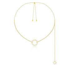 Jetzt bei mybestbrands produkte in über 100 onlineshops entdecken. Adjustable Necklace With Double Sun Pendants Yellow Silver Apm Monaco