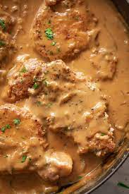 I got this recipe from a friend and it is awesome! Smothered Pork Chops Cafe Delites