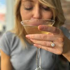 Champagne Diamond Stackable Ethical Wedding Ring