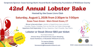 42nd Annual Lobster Bake – Town Green, Essex CT
