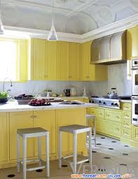 مطابخ سيرفس صفراء أجمل وأحلي مطابخ سيرفس باللون الأصفر للمساحات الصغيرة