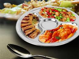 stainless steel divided food tray food food dishes food trays