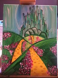 Wizard Of Oz Canvas Painting Canvas Painting Tutorials Cavas Painting Art Painting