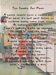 Maybe you would like to learn more about one of these? The Cookie Jar Poem Vintage Kitchen Should Be Something We Parents Would Do Well To Contemplate In Modern Day Society Classroom Songs Poems Words
