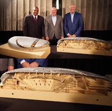 This new arena will act as a headquarters and will hold a new practice space for the team. Architectural Model Shows What New Inglewood Arena May Look Like Inside Close Up In Comments Laclippers