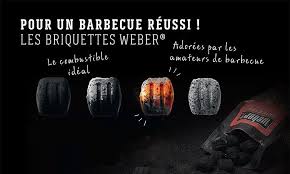 Boulet de charbon pour barbecue. Sac De Briquettes Weber 4kg