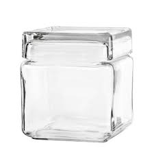 These anchor hocking storage containers seal well and look great in the pantry. Anchor Hocking 85587r Square Stackable 1 Qt Glass Jar 4 Cs Wasserstrom