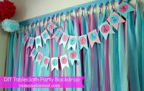 Table cover backdrops are a super trendy diy party decoration, and it's easy to see why. Diy Party Background For 5 Or Less Diy Birthday Banner Pink Birthday Party Diy Party Background
