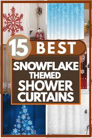 Holiday shower curtains cheap shower curtains bathroom shower curtains christmas bells christmas. 15 Best Snowflake Themed Shower Curtains Home Decor Bliss