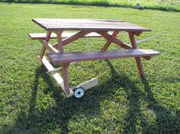 Outdoor Table And Seating Diy Picnic Table Picnic Table Build A Picnic Table