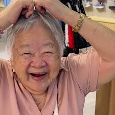 Digital creator documents day of lunch and shopping with grandparents