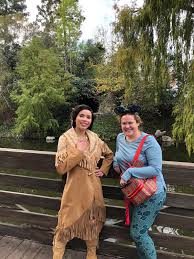 Enjoying the off season and fun characters this trip! I don't usually wait  in line for the princesses, but it was short! I've also never seen  Pocahontas.