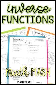 Did You Ever Play Mash As A Kid In School This Inverse Functions Version Is A Fun Way To Create Custom Inv Functions Math Algebra Worksheets Algebra Resources