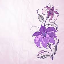 Download Abstract Background With Blooming Lilies For Free Abstract Backgrounds Wreath Illustration Vector Abstract