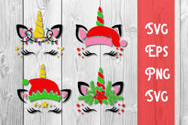This free svg cut file comes in a single zip file with the following file formats: Unicorn Christmas Svg Cut File Graphic By Dadan Pm Creative Fabrica