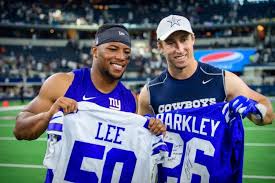 Sean lee is a taiwanese actor, model and singer. Saquon Barkley Sean Lee Swap Jerseys Following Giants Cowboys Game Onward State