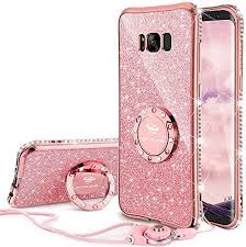 Walmart.com has been visited by 1m+ users in the past month Samsung Galaxy S8 Phone Case Glitter Cute Samsung S8 Case For Girls Women Bling Diamond Rhinestone Bumper With Ring Kickstand Thin Protective Sparkly Luxury Samsung Galaxy S8 Phone Case Rose Gold