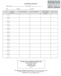 Daily Medication Log Sheet Bismi Margarethaydon Com