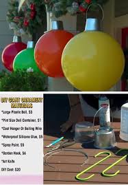 Make your home's exterior as festive as the inside with these outdoor holiday decorating ideas. Giant Christmas Ornaments Giant Christmas Ornaments Christmas Decorations Diy Outdoor Outdoor Christmas Decorations