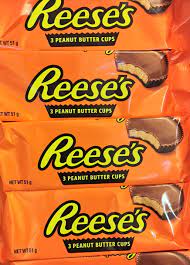 Since 1/3 of a whole account for 33 percent or.33 of it,.33 of 16 tablespoons is 5.26 tablespoons. Reese S Trio Peanut Butter Cups 63g Wholesale Sweets Shop