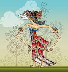 Dewi wara srikandi dalam penampakan wayang kulit dilukiskan untuk tokoh dengan tampilan branyak (lanyap) dengan posisi muka langak, bermata liyepan, berhidung lancip (walimiring) serta bermulut salitan. Wayang Shadow Vector Images Over 470