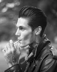 Mens Slick Back Hairstyle Rockabilly Frisuren Manner Manner Frisuren Dicke Haare Manner