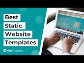 10 Best Static Website Templates | Static HTML Templates - YouTube