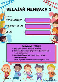 Lihat ide lainnya tentang belajar, membaca, belajar ejaan. Belajar Membaca Worksheet