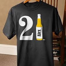 Birthday T Shirt Ideas For Men Personalized Birthday T Shirts For Him 21st Birthday Beer White 21st Birthday Shirts Guys 21st Birthday 21st Birthday Decorations