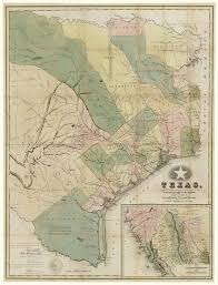 Map Of Texas Compiled From Surveys On Record In The General Land Office Of The Republic 1839 Texas Map Map Colorful Map