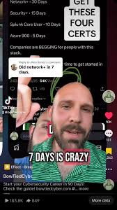 Start your Cybersecurity Career in 90 Days! Check the guide!  bowtiedcyber.com #college #university #cyber #cybersecurity #IT #remote  #money #fyp #foryoupage #goals #90days #nocollege #online ...