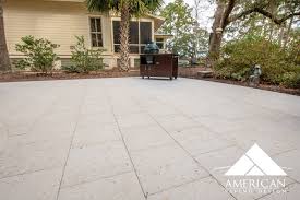 We choose to make a crushed concrete driveway because it's much much cheaper than what we would have paid for the common gravel driveway. Oyster Tabby Patio Ideas American Paving Design