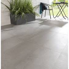 Carrelage Gris Effet Beton Houston L 30 X L 60 Cm Sol Gris Carrelage Sol Carrelage Terrasse